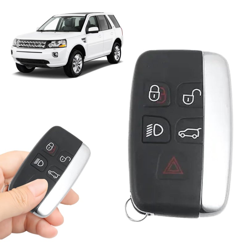 Boxonly Replacement Keyless Entry Remote Car Key Fob 315MHz KOBJTF10A Compatible with Land Rover Range Rover Evoque Sport 20122017 for LR4 20122016 for LR2 20122015 J107 5 Buttons